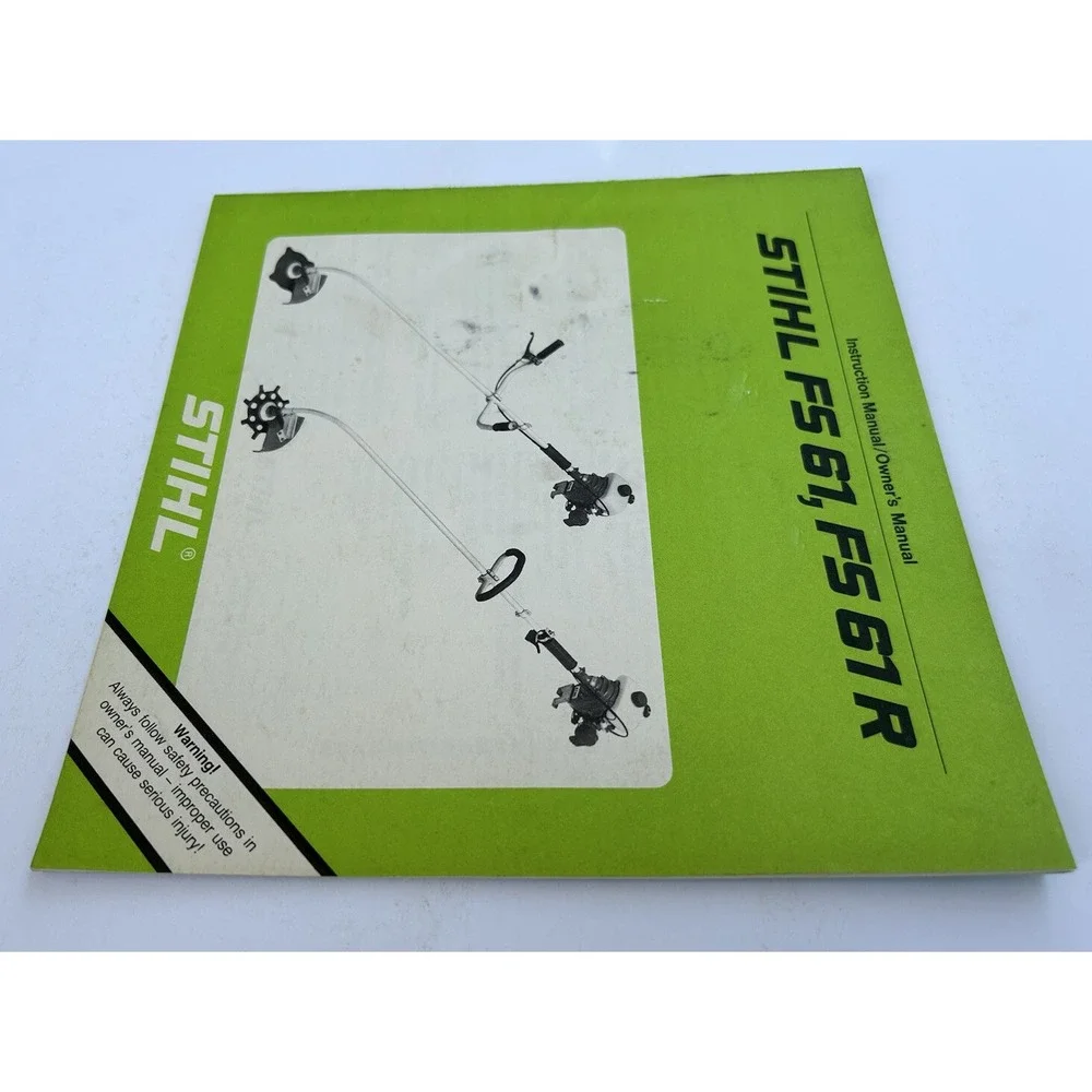 Stihl FS 61, FS 61 R‎ Brushcutter WeedWhacker Instruction Owner Operator Manual
